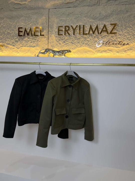 Ms Kısa Siyah Süet Ceket