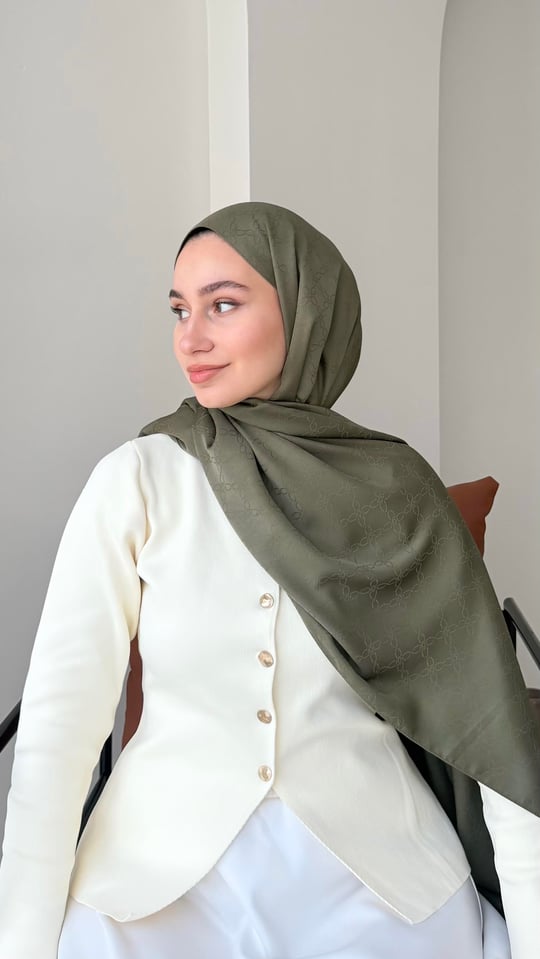 Dalya İpeksi Jakar Şal - Soft Yeşil