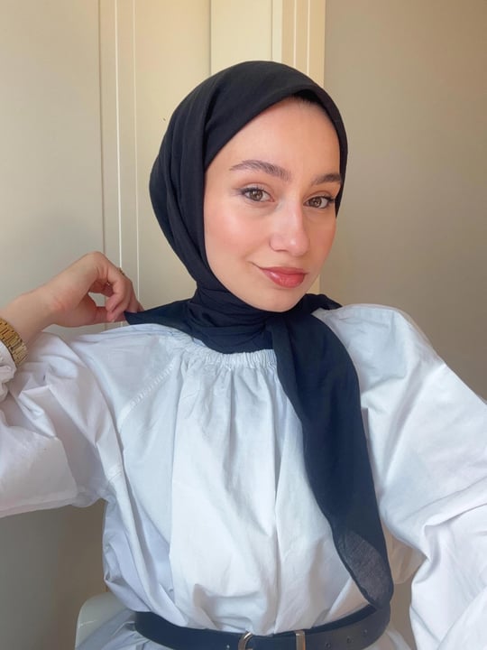 Lora Pamuk Eşarp - Siyah