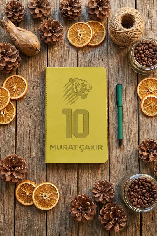 Bordo Mavi Taraftar Kişiye Özel Defter ve Kalem