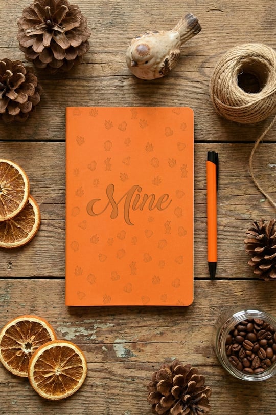 Desen Kaktüs Kişiye Özel Defter ve Kalem