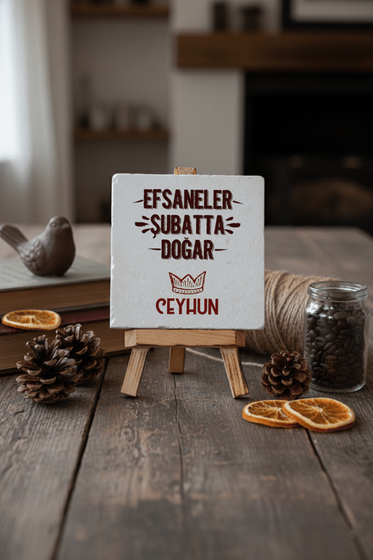 Efsaneler Şubatta Doğar Kişiye Özel Dekoratif Taş İsimlik