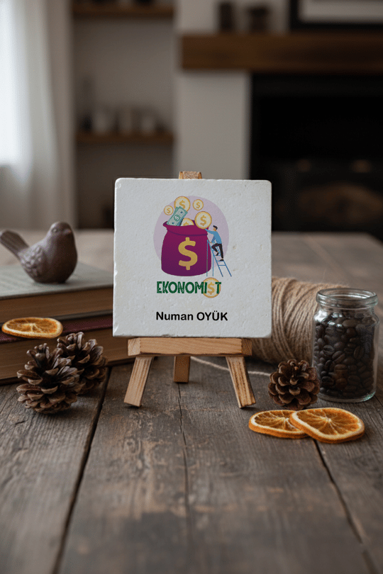 Ekonomist Kişiye Özel Dekoratif Taş İsimlik