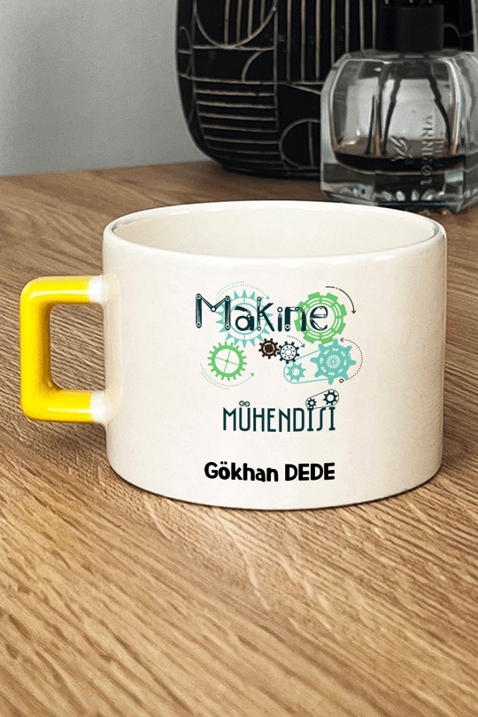 Makine Mühendisi Kişiye Özel Lüks Fincan