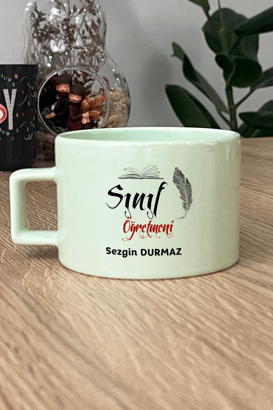 Sınıf Öğretmeni Kişiye Özel Lüks Pastel Fincan