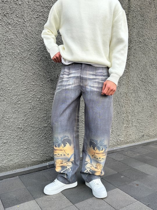 2M PALMİYE  BALON PANTOLON