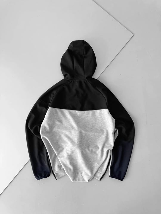 Siyah-Gri Nike Tech Hırka