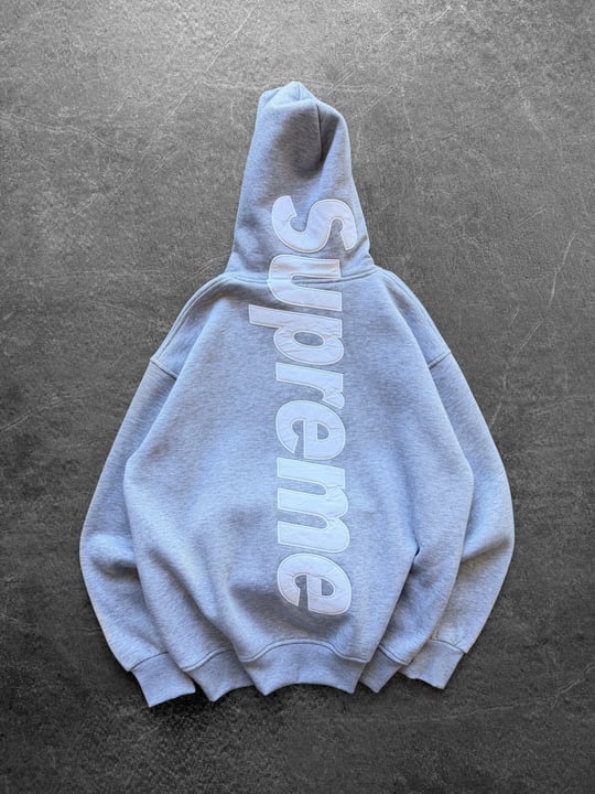 GRİ SIRT NAKIŞ SUPREME SWEAT
