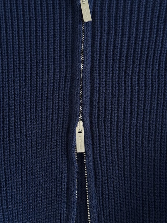 LACİVERT POLO TRİKO HIRKA