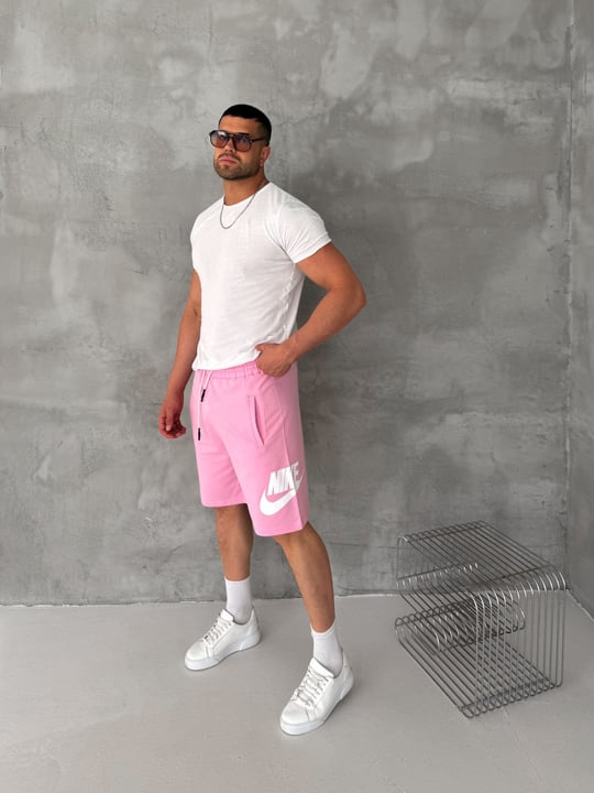 PEMBE YAZI NİKE ŞORT