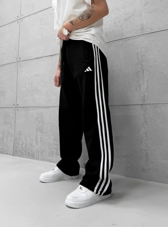 Siyah Çizgi Adidas Eşofman