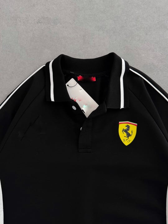 SİYAH GARNİ FERRARİ TSHİRT