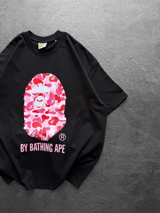 SİYAH PEMBE BAPE TSHİRT