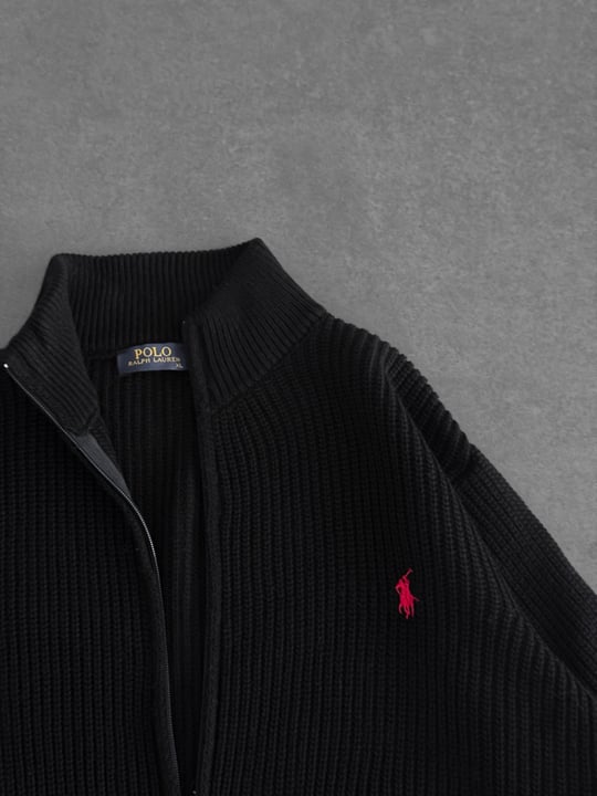 SİYAH POLO TRİKO HIRKA