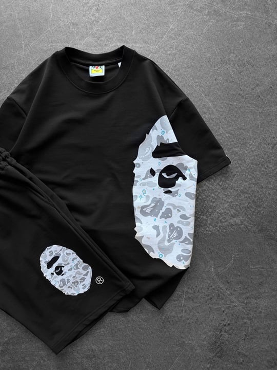 SİYAH YAN BAPE TAKIM