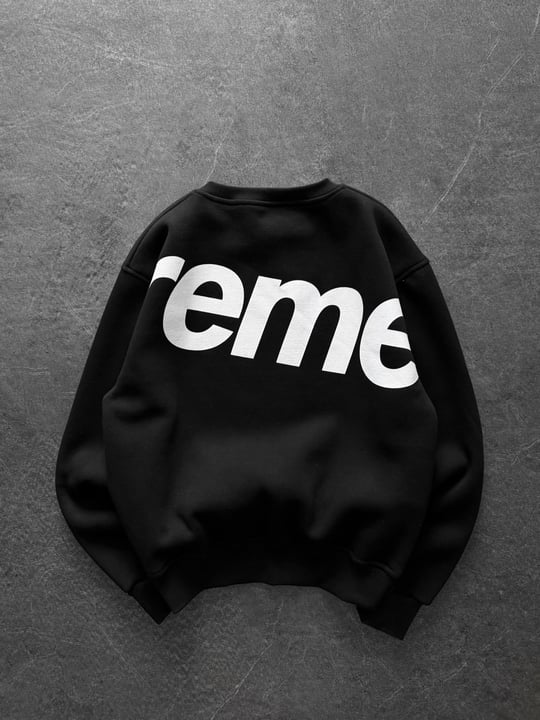SİYAH YARIM SUPREME SWEAT