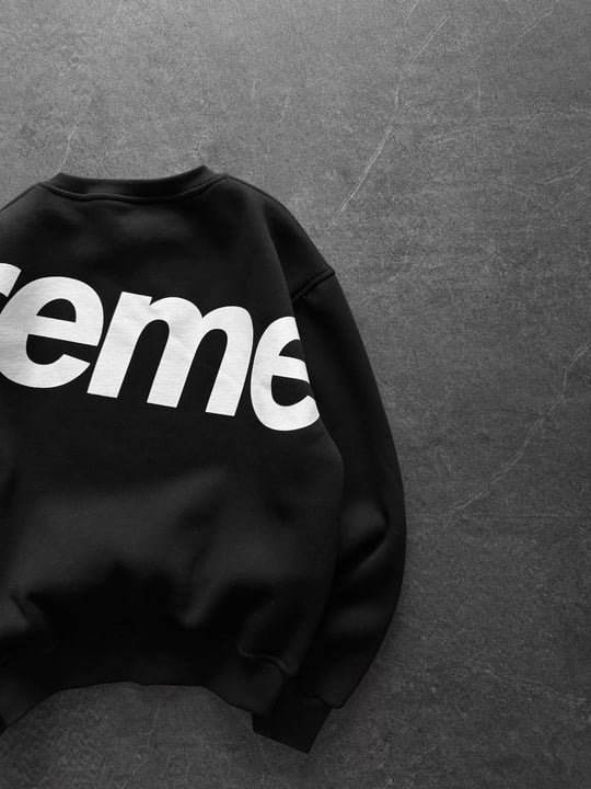 SİYAH YARIM SUPREME SWEAT