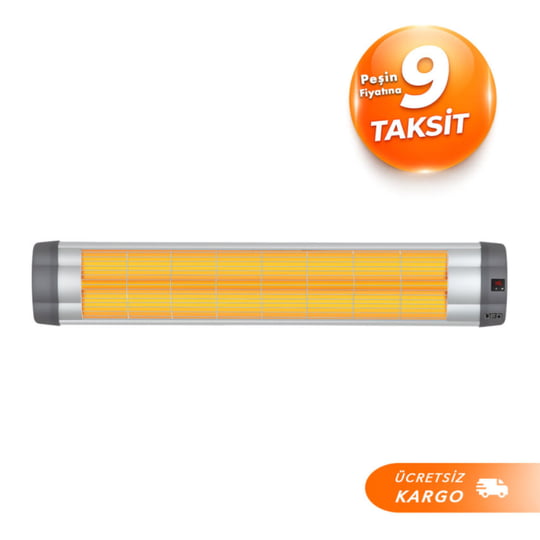 UFO Black Line 2400 W Uzaktan Kumandalı - Dikey ve Yatay Isıtıcı