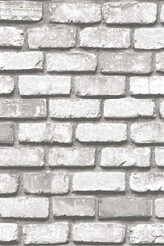 Bien Duvar Kağıtları 5330 Bej Beyaz Taş Tuğla Desen Kağıdı 5,30 M²