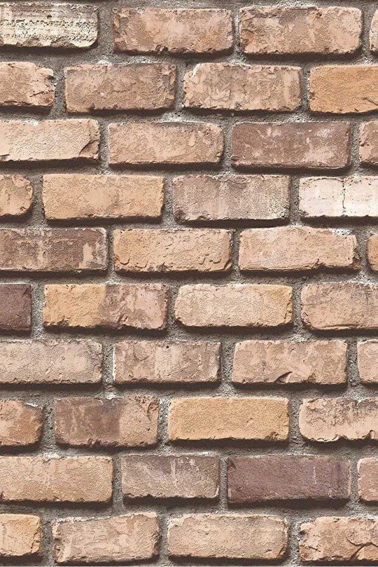 Bien Duvar Kağıtları 5331 Açık Hardal Taş Tuğla Desen Kağıdı 5,30 M²