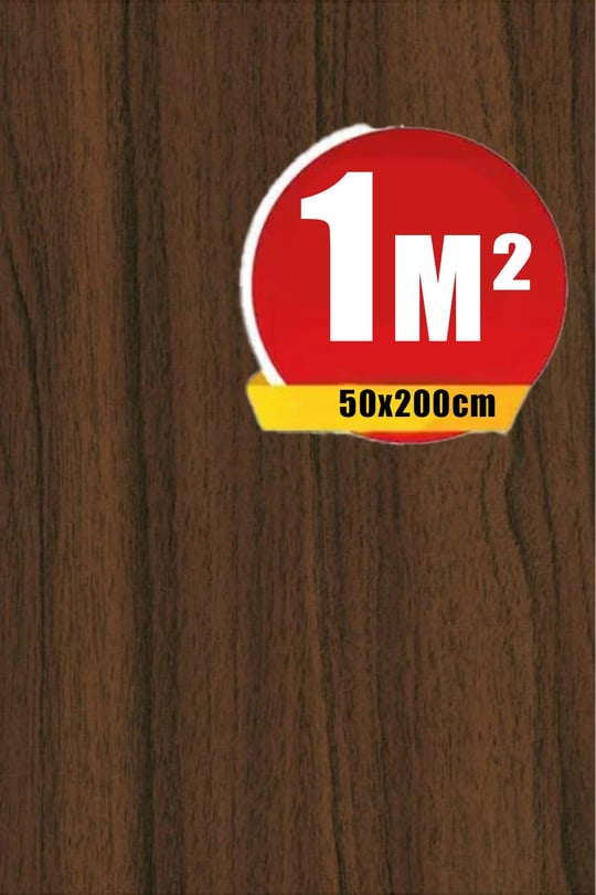Bien Exclusive (50CM X 2MT), 1 M² Cm Ahşap Ceviz Renler Yapışkanlı Folyo Kaplama Pvc F-27