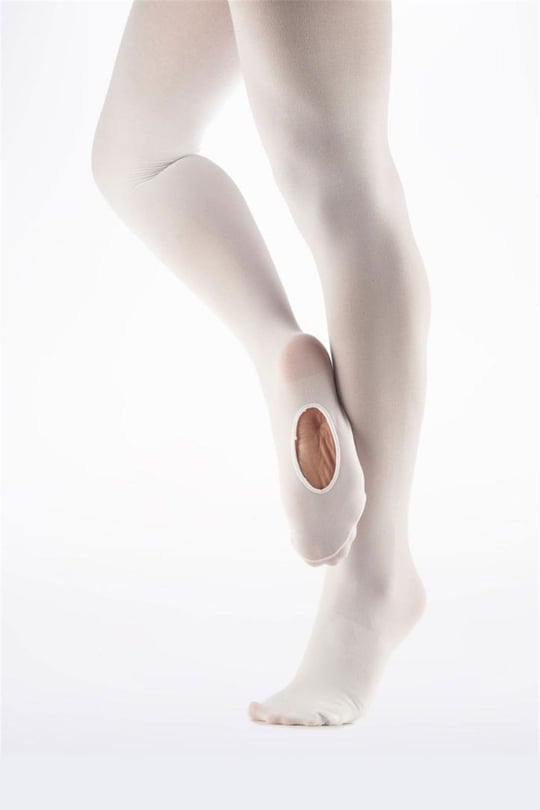 Gymo Dancewear Convertible Bale Çorabı Beyaz
