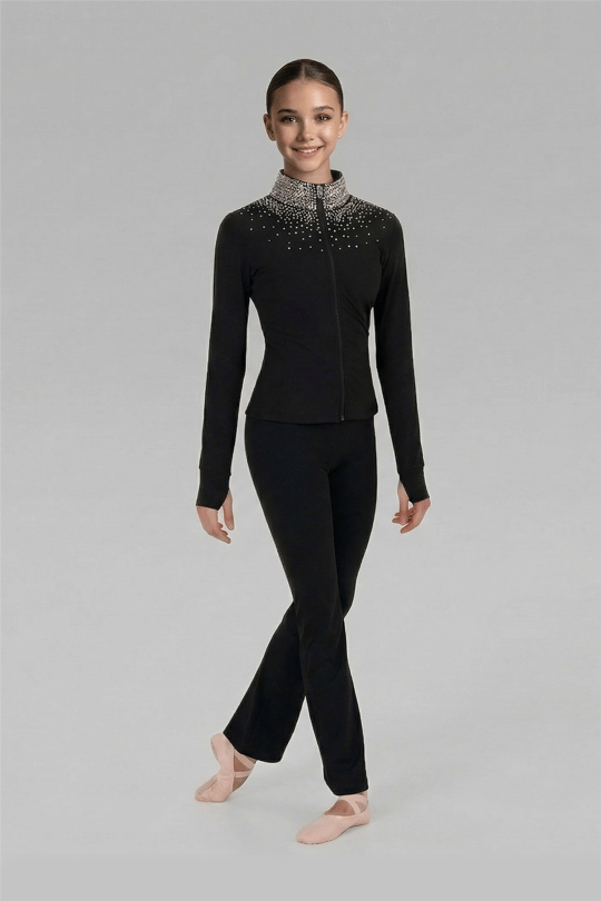 Gymo Dancewear Shimmer Sweatshirt Black