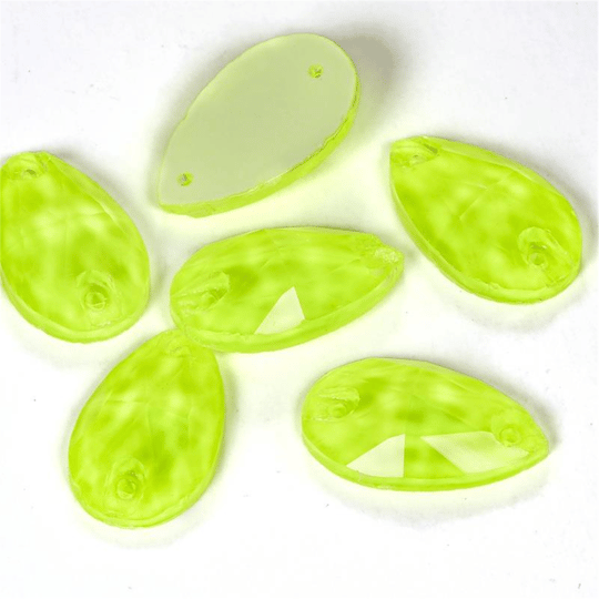 Gymo Premium Dikme Kristal Teardrop 10.5*18mm N04 Citrine Neon 28 Ad.