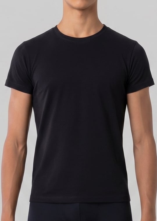 Gymo Sports Basic Erkek T-Shirt Siyah Mateo