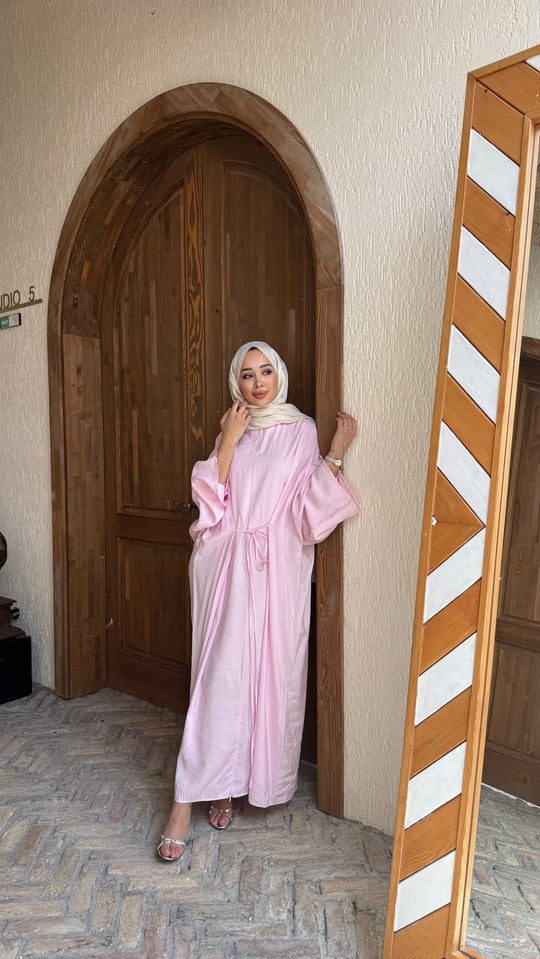 Modal salaş elbise Pembe