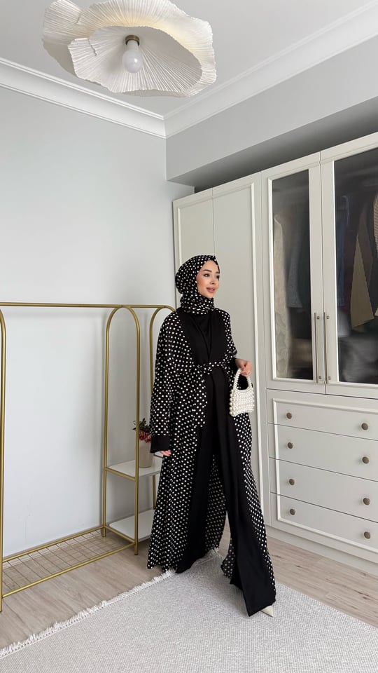 Puantiye abaya takım