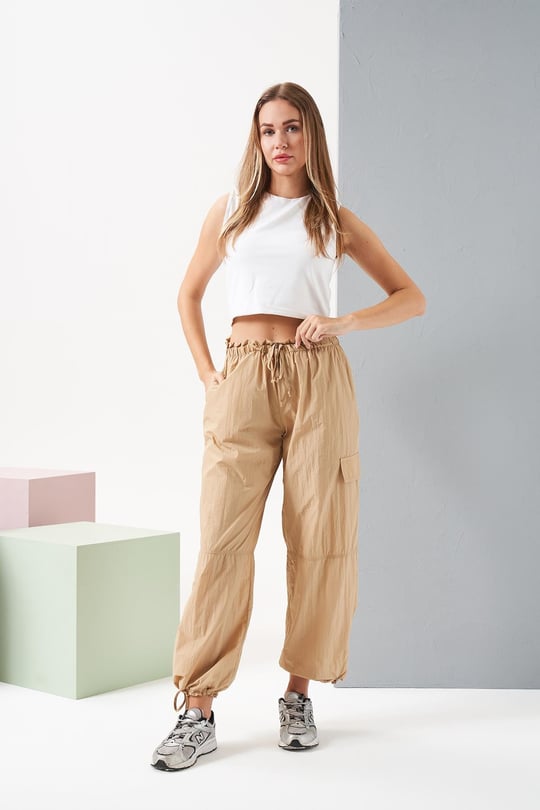 Kadın Camel Pantolon - 26039