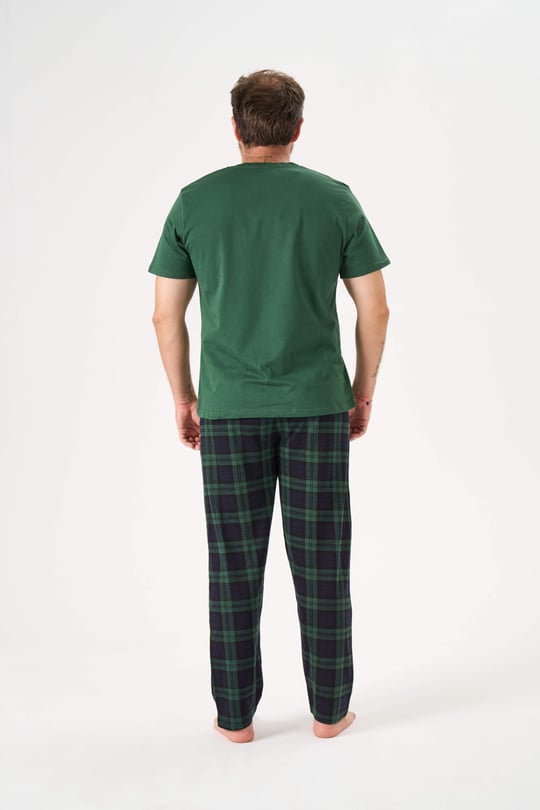 Erkek Yeşil 3'Lü Pijama Takımı - 6145-4R
