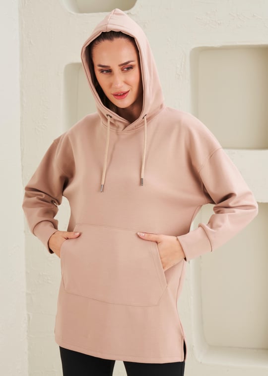 Kadın Kapşonlu Tunik - 41515