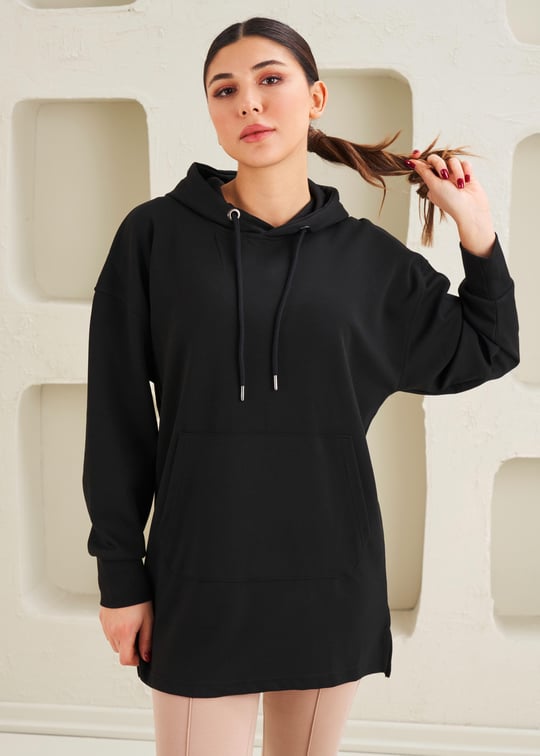 Kadın Kapşonlu Tunik - 41515