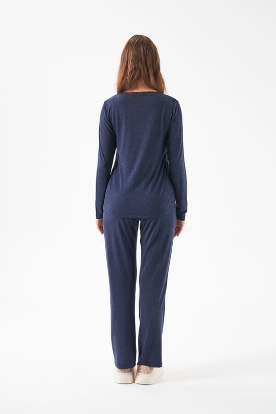 Kadın V Yaka Pijama Takım - 28091R