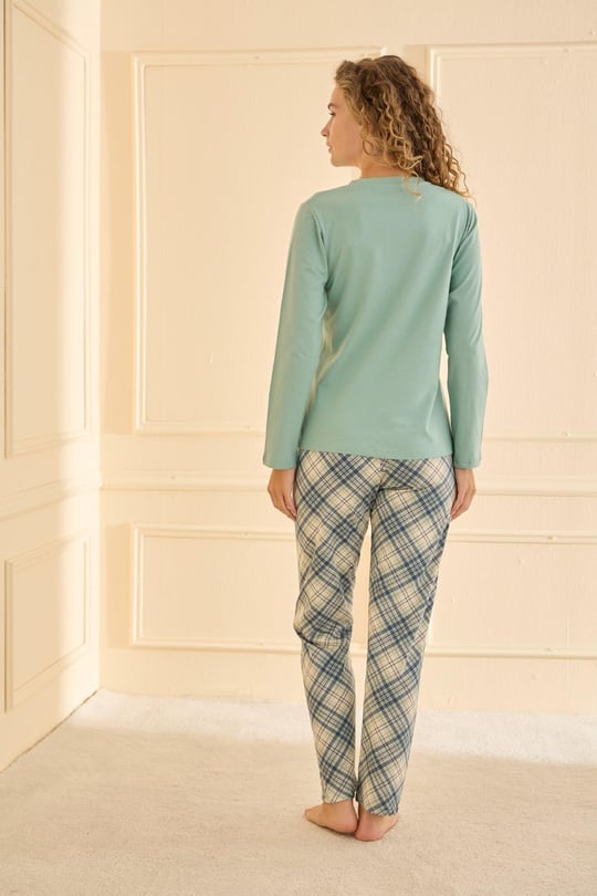 Kadın Yeşil Pijama Takımı - 1940R
