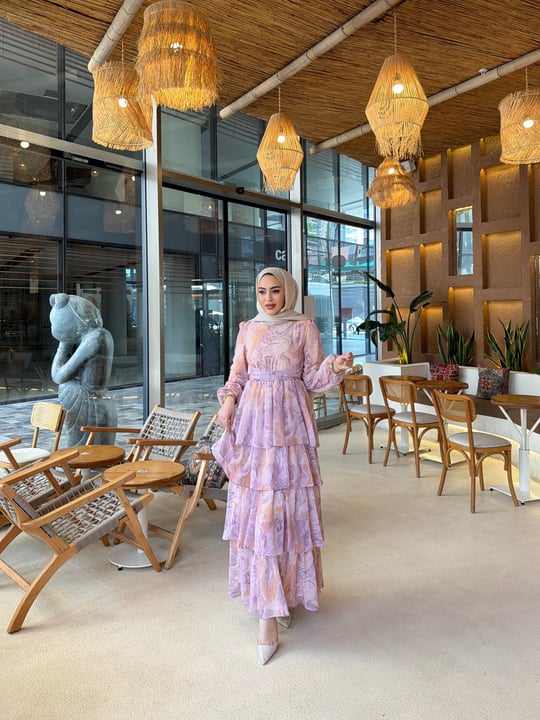 Reels Bel Bağlamalı Elbise - Pembe