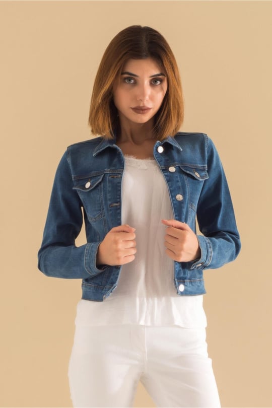 Power Strech Bleach Washing Denim Mont