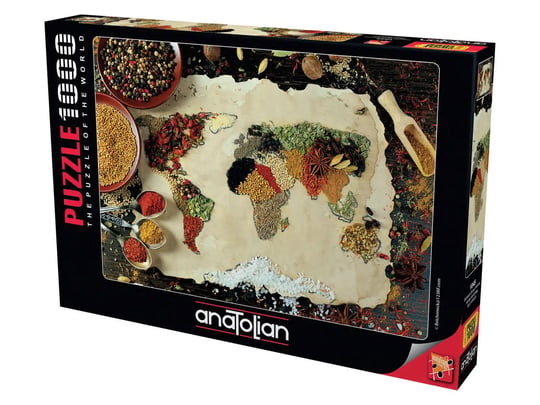 Baharatlı Dünya Haritası -1000 Parça Puzzle-1045