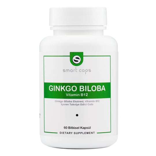 Smart Caps Ginkgo Biloba + B12 60 Kapsül