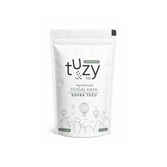 TUZY KAPADOKYA İNCE ÖĞÜT DOĞAL KAYA SOFRA TUZ 250