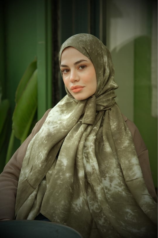 Batik Aura Şal -Yeşil