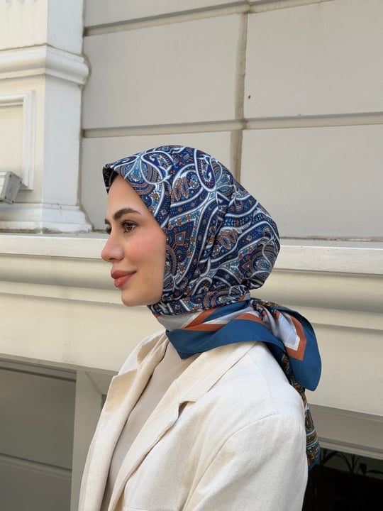 Everly Çift Taraflı Twill Eşarp