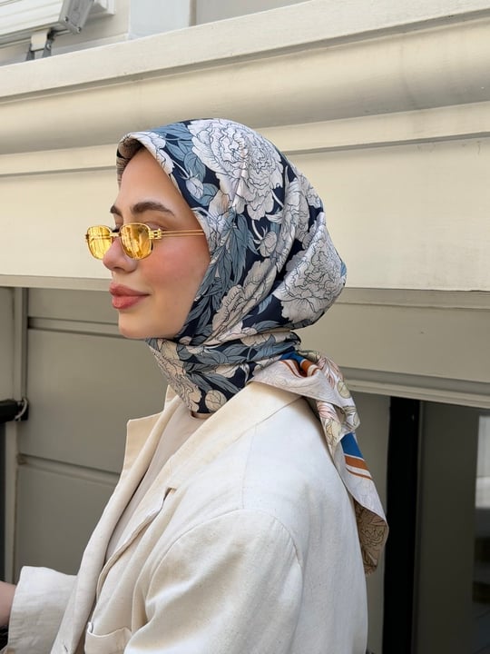 Florence Çift Taraflı Twill Eşarp