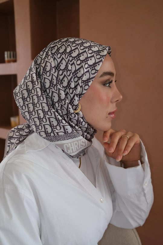 Twill İthal Eşarp Siyah