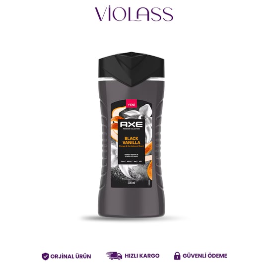 Axe Premium Black Vanilya 3in1 Duş Jeli 300 ml