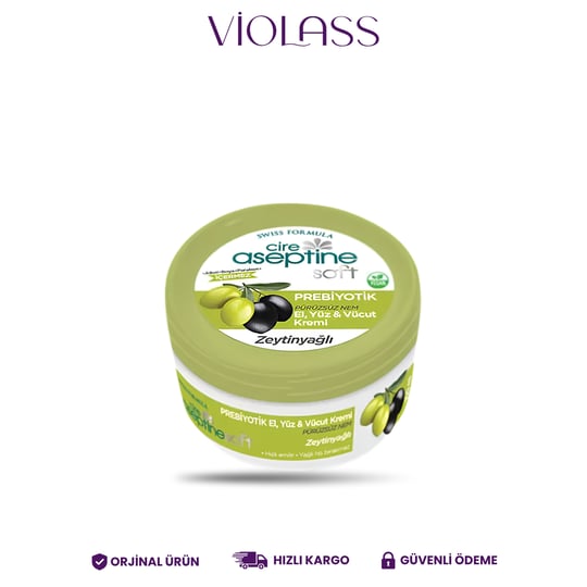 Cire Aseptine Soft Zeytinyağlı Nem Dengeleyici, Besleyici Prebiyotikli Krem 100 ml