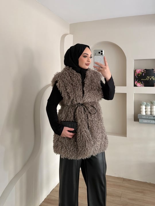 Curly Peluş Yelek