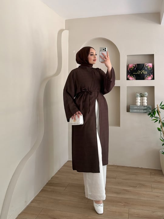 Flova Uzun Yırtmaçlı Gömlek